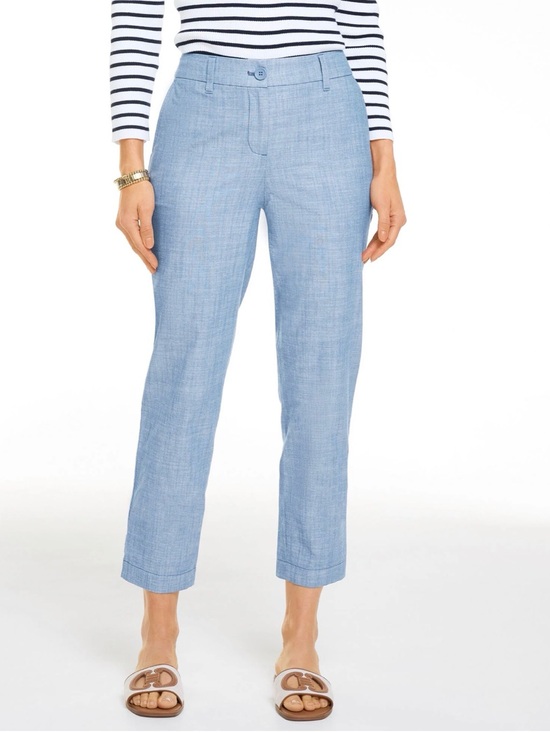Talbots Pants - Talbots Perfect Crop Chambray Pants - 10P